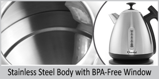Vincent Ekettle - Electric Water Kettle Brushed Stainless (1.8 Qt